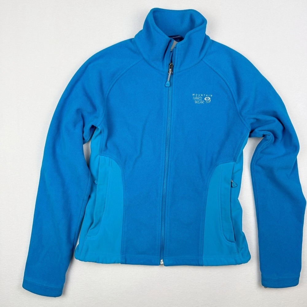 Mountain Hardwear Womens Soft Shell Fleece Jacket Size Small Womens Blue